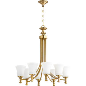 Rossington 8 Light 27 inch Aged Brass Chandelier Ceiling Light