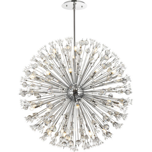 Vera 34 Light 50 inch Chrome Pendant Ceiling Light