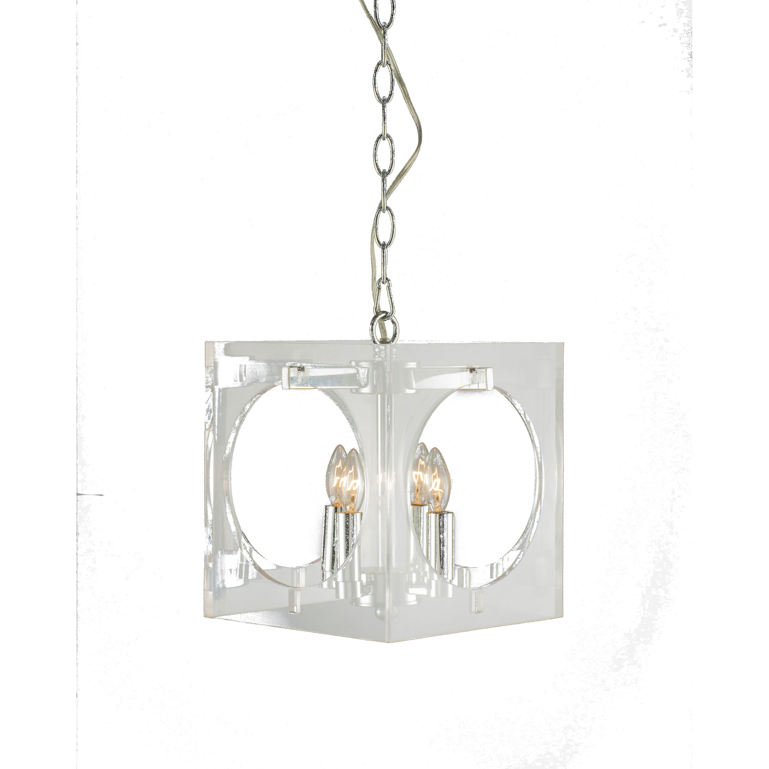 Canada 4 Light 10 inch Chrome Chandelier Ceiling Light