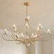 Muse 12 Light 52.5 inch French Gold and White Cashmere Chandelier Ceiling Light