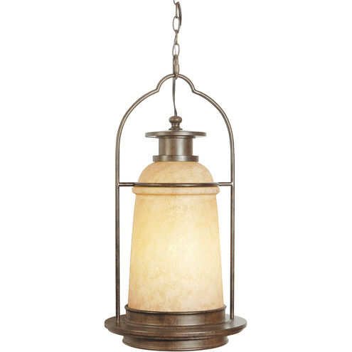 Portofino 1 Light 13 inch Aged Bronze Outdoor Pendant