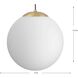 Atwell 1 Light 12 inch Brushed Bronze Pendant Ceiling Light, Large