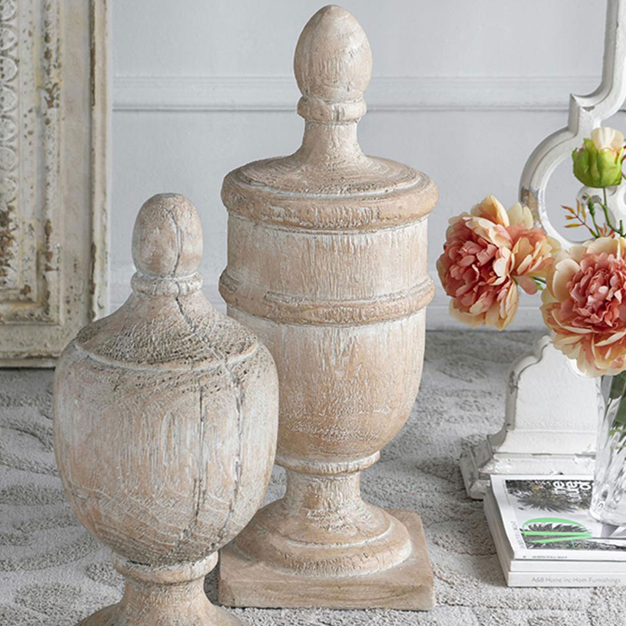 Chester White Wash Decorative Accent