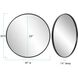 Copenhagen 30 X 30 inch Brushed Black Wall Mirror