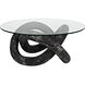 Phobos 35.5 X 35.5 inch Cinder Black Coffee Table