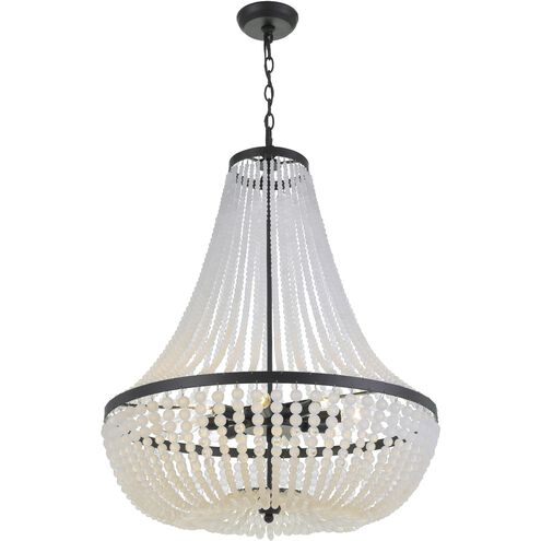 Rylee 8 Light 24.75 inch Matte Black Chandelier Ceiling Light