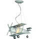 Canada 1 Light 19.7 inch Silver Childrens Lighting Ceiling Light, Airplane