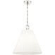 Alaric 3 Light 18 inch Polished Nickel Pendant Ceiling Light