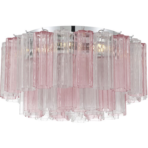 Addis 7 Light 22.25 inch Polished Chrome Flush Mount Ceiling Light in Spring