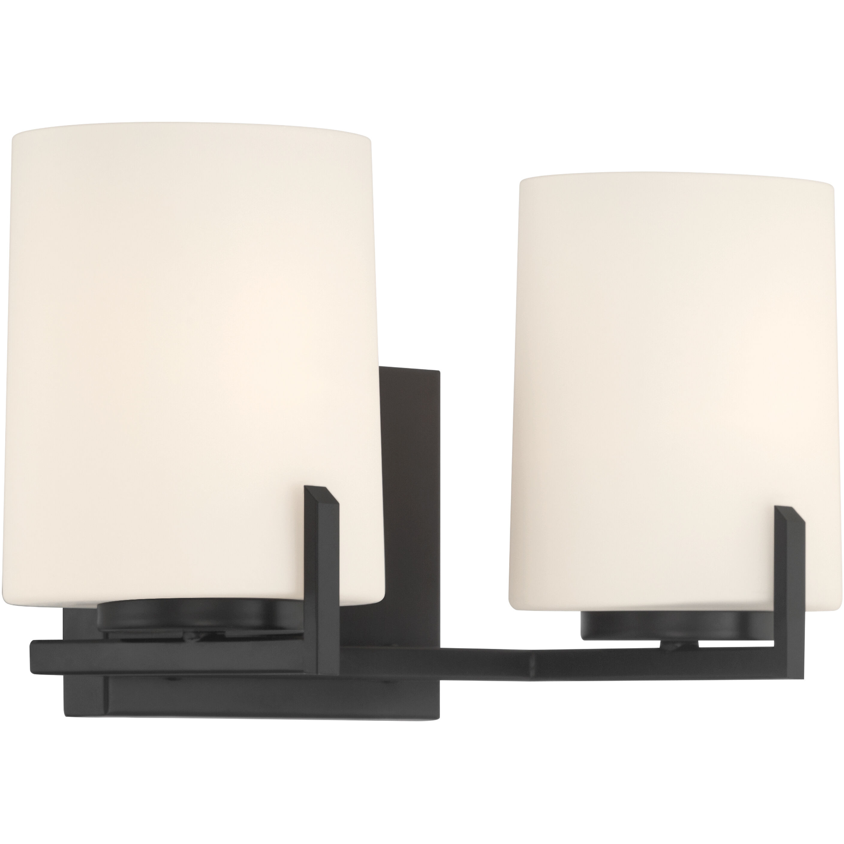 Mirelle 2 Light 16 inch Dark Matte Black Vanity Wall Light