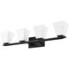 Annalise 4 Light 32 inch Matte Black Vanity Wall Light