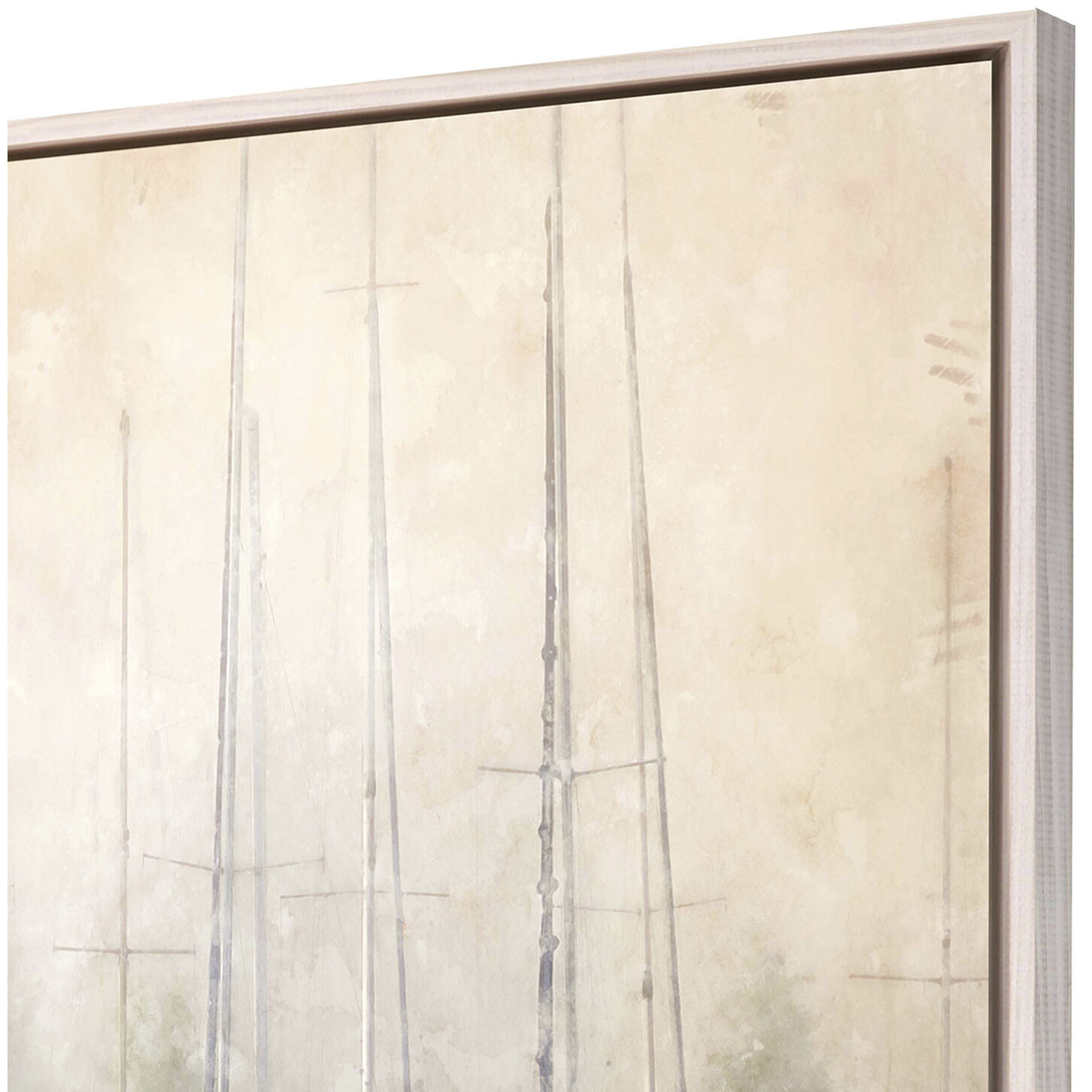 Waterside Blue and Green and White Canvas