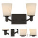 Laguna 2 Light 16 inch Forest Bronze Vanity Light Wall Light