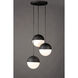 Half Moon LED 16.5 inch Black Multi-Light Pendant Ceiling Light