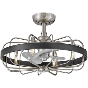 Eli 12 inch Brushed Nickel with Silver Blades Fan