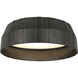 Clodagh Bling LED 21.1 inch Plated Dark Bronze Flushmount Ceiling Light