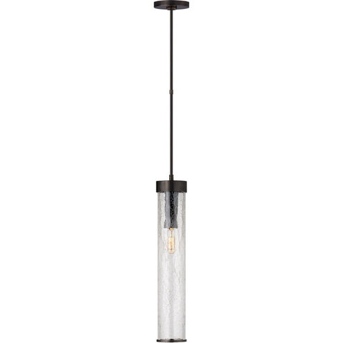Kelly Wearstler Liaison 1 Light 3.5 inch Bronze Pendant Ceiling Light in Crackle Glass