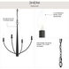 Jheni 4 Light 24 inch Matte Black Chandelier Ceiling Light