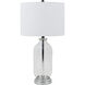 Manitoba 26 inch 60 watt Silver Table Lamp Portable Light