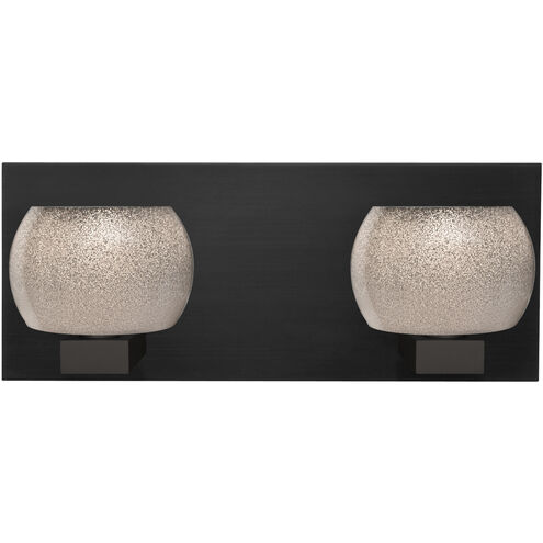 Keno LED 14 inch Black Vanity Light Wall Light