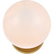 Mimi 1 Light 6 inch Brass Bath Sconce Wall Light, can be Ceiling Mounted