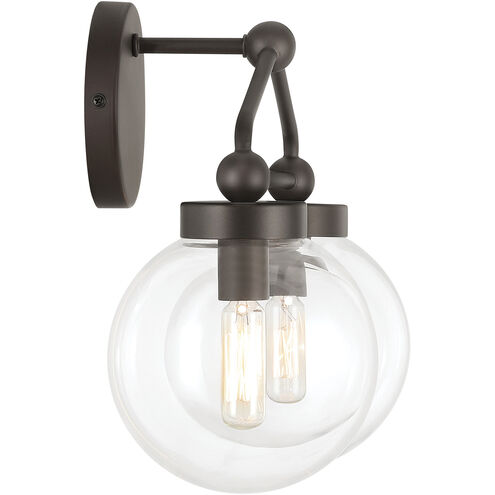 Stella 2 Light 14.75 inch Dark Bronze Vanity Light Wall Light
