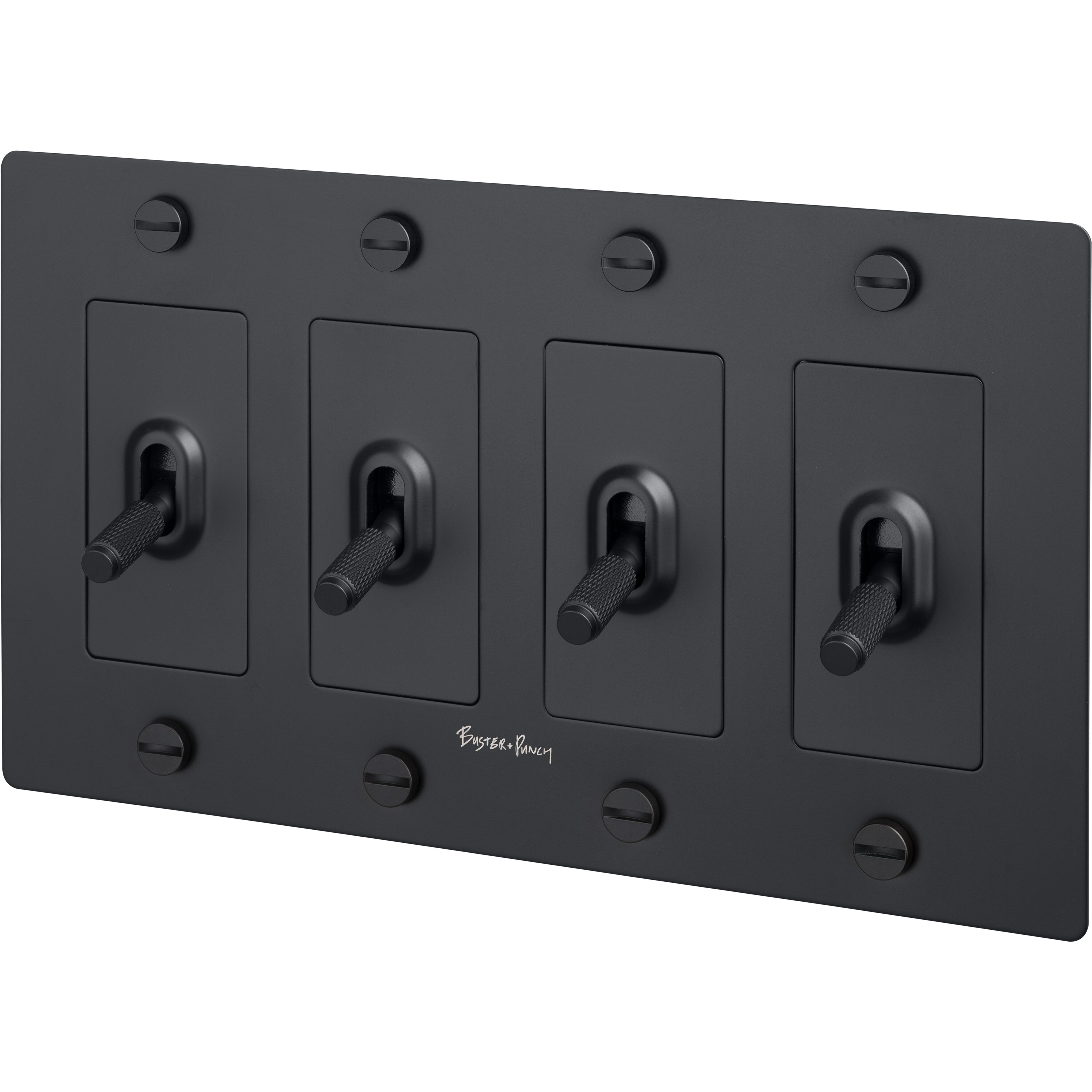 4G Toggle 120-277 Black Light Switch