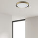 Flynn LED 11.75 inch Aged Brass Flush Mount Ceiling Light