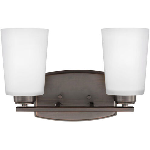 Franport 2 Light 13.25 inch Bronze Wall Bath Fixture Wall Light