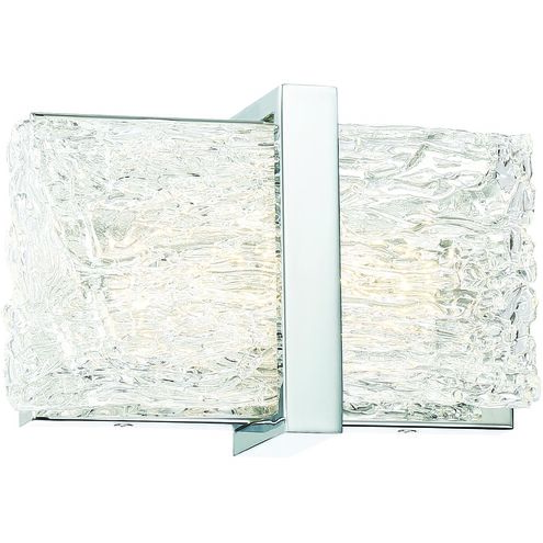 Forest Ice II LED 11.13 inch Chrome Bath Light Wall Light