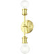 Lansdale 2 Light 5 inch Satin Brass Vanity Sconce Wall Light