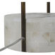 Owen 32 inch Stained Gold / Brushed Copper Table Lamp Portable Light