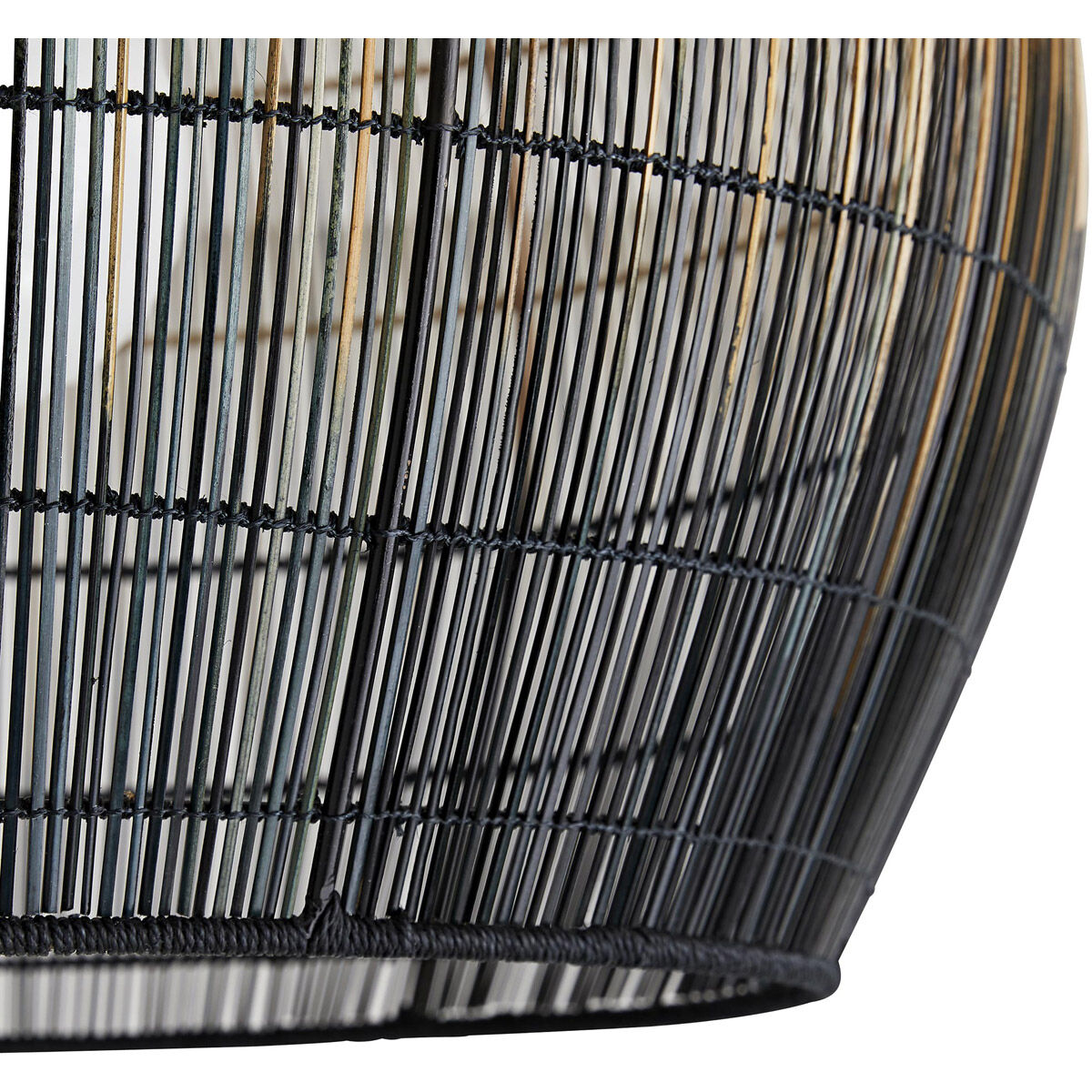 Swami 1 Light 22 inch Natural and Black Ombre with Antique Brass Pendant Ceiling Light, Small