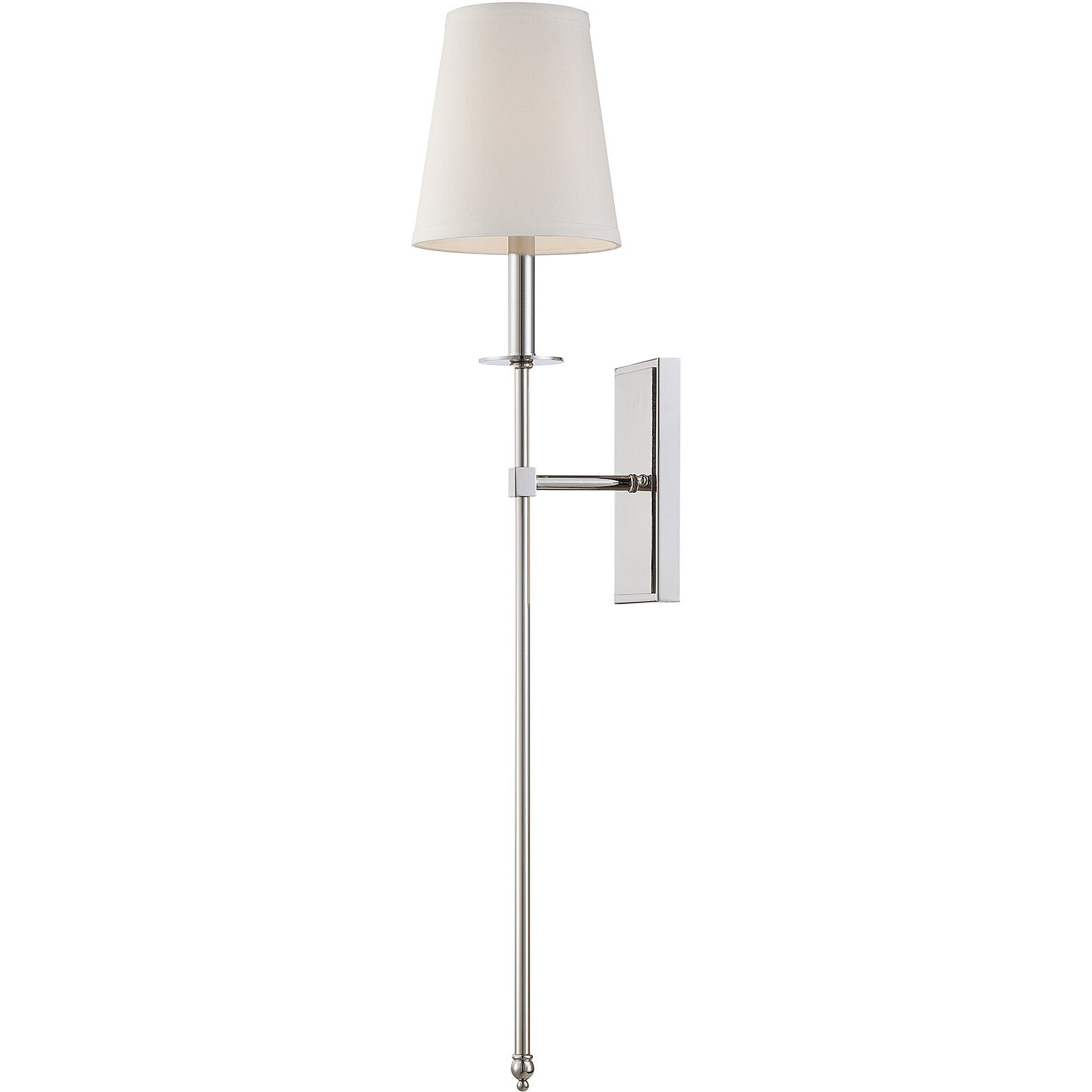 Monroe 1 Light 6.75 inch Polished Nickel Wall Sconce Wall Light, Essentials