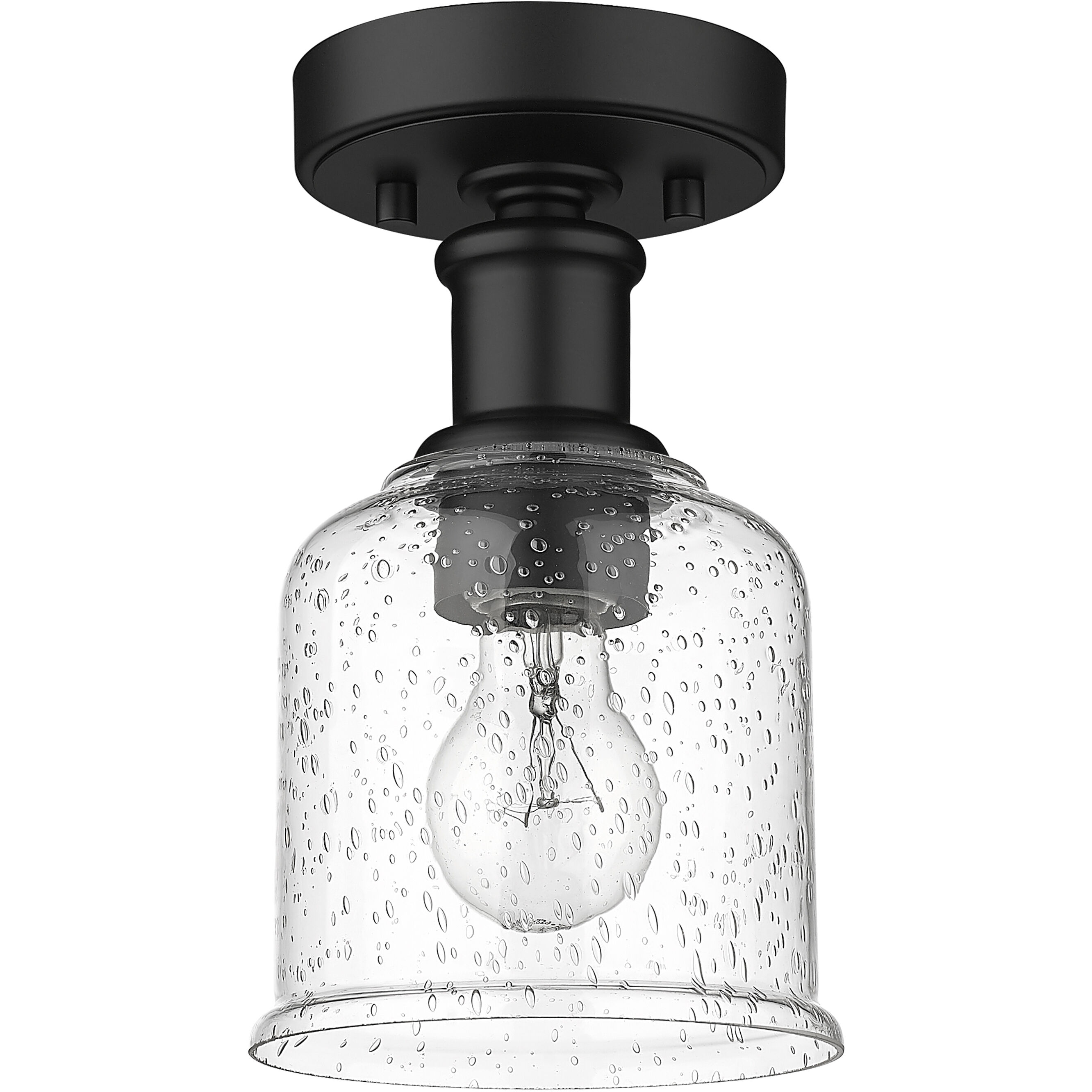 Bryant 1 Light 5.5 inch Matte Black Flush Mount Ceiling Light