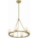 Aragon 6 Light 22.75 inch Soft Brass Chandelier Ceiling Light