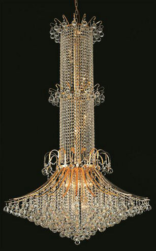 Toureg 20 Light 44 inch Gold Foyer Ceiling Light in Royal Cut