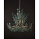 Baobab 12 Light 41 inch Contemporary Silver Leaf and Contemporary Silver Chandelier Ceiling Light, Large