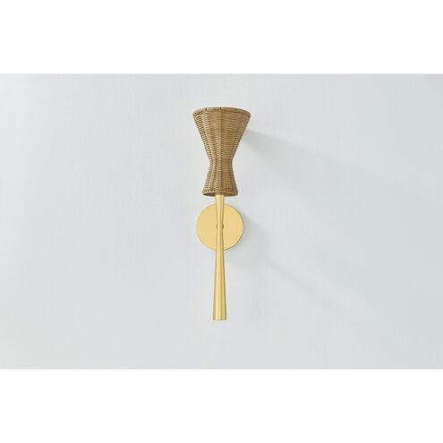 Honey 1 Light 5.5 inch Aged Brass Wall Sconce Wall Light