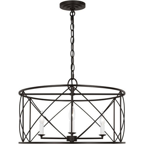 C&M by Chapman & Myers Beatrix 4 Light 22 inch Aged Iron Lantern Pendant Ceiling Light