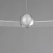 Nodes LED 32 inch Brushed Aluminum Ring Pendant Ceiling Light