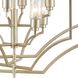 Cheswick 8 Light 36 inch German Silver Chandelier Ceiling Light