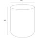 Diaz 20 X 16 inch Marble Look / Antique Brass Outdoor End Table