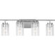 Oslo 4 Light 27.5 inch Brushed Nickel Wall Bath Fixture Wall Light