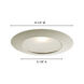 Signature Satin Chrome Recessed Lighting Trim