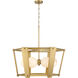 Shimmer 6 Light 30.75 inch Legacy Brass Pendant Ceiling Light