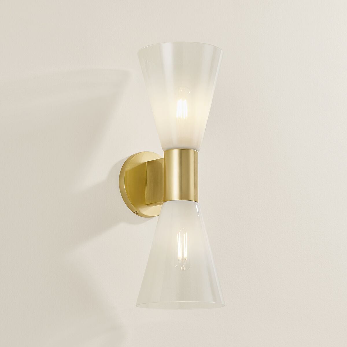 Alma 2 Light 6 inch Aged Brass Wall Sconce Wall Light