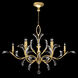 Beveled Arcs 8 Light 57 inch Gold Chandelier Ceiling Light in Gold Leaf