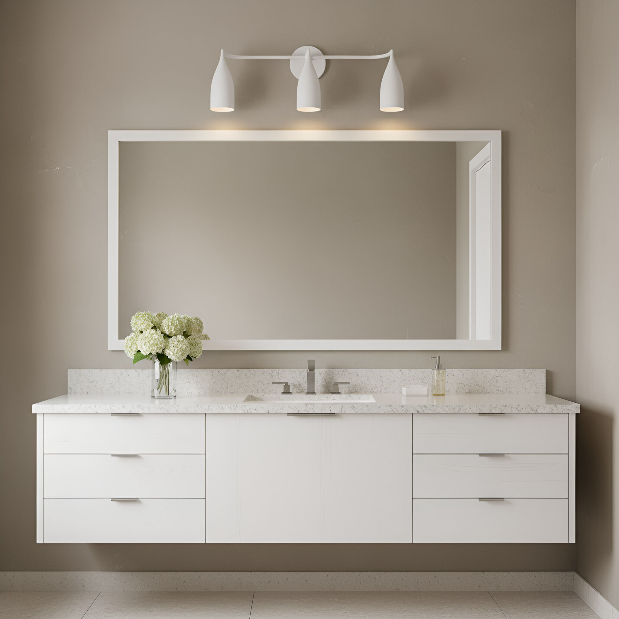 Maya 3 Light 26.13 inch Bathroom Vanity Light