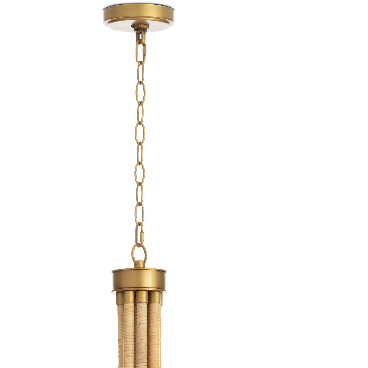Treble 8 Light 43 inch Natural Chandelier Ceiling Light
